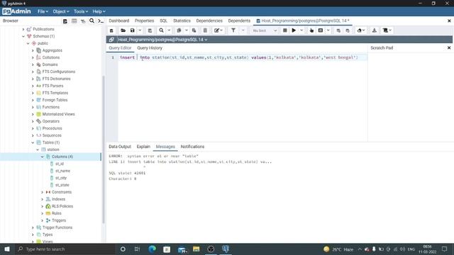 PostgreSQL Tutorial In Hindi | INSERT Query смотреть онлайн