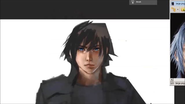 FFXV : Noctis Lucis Caelum_fan art [Painting Process] смотреть онлайн
