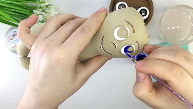 КУКЛА за ЧАС ➤ Рисуем Лицо Кукле смотреть онлайн