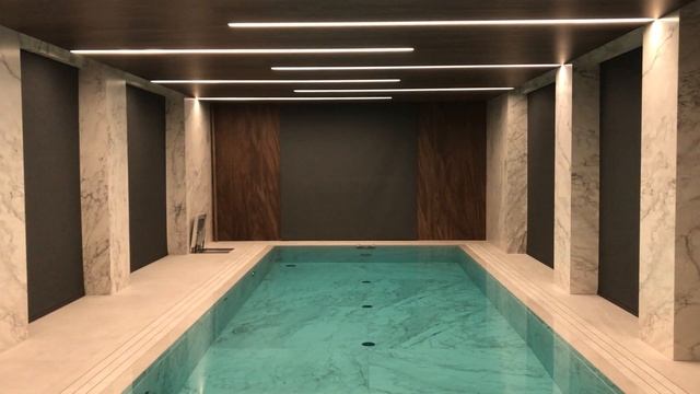 Рулонные шторы с электроприводом в бассейне смотреть онлайн