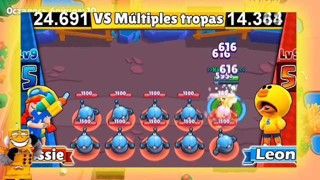 ЛЕОН ПРОТИВ ДЖЕССИ! ШОК САМЫЙ СИЛЬНЫЙ ПЕРСОНАЖ BRAWL STARS смотреть онлайн