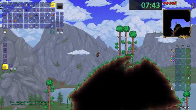 Terra Blade Journey Mode {2p} in 15:24 [Current WR] - Terraria Speedrun смотреть онлайн