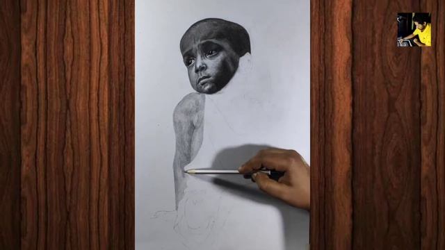 SKETCH DRAWING OF A CHILD │HOW TO DRAW A CHILD│SKETCH MAKER MOUSUM смотреть онлайн