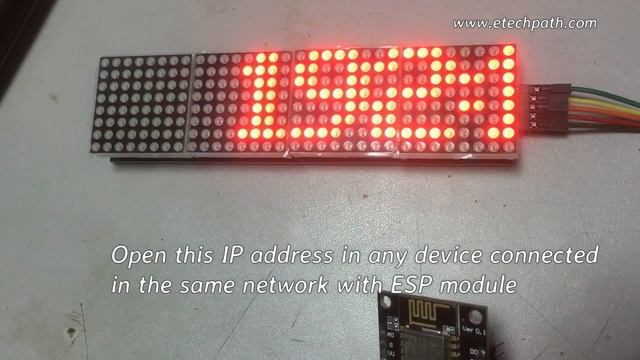 WiFi Controlled LED Matrix display MAX7219 ESP8266-12 Node MCU смотреть онлайн