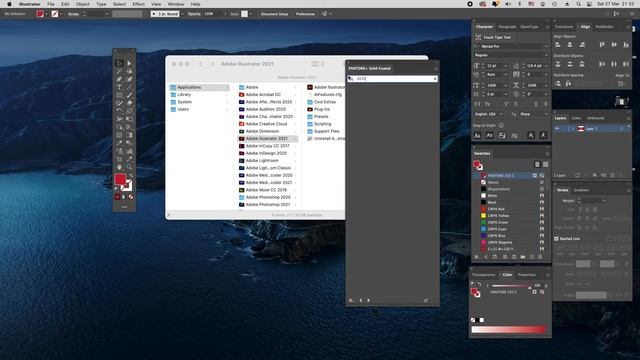 วิธีเพิ่มสี Pantone Newใน Adobe Illustrator смотреть онлайн