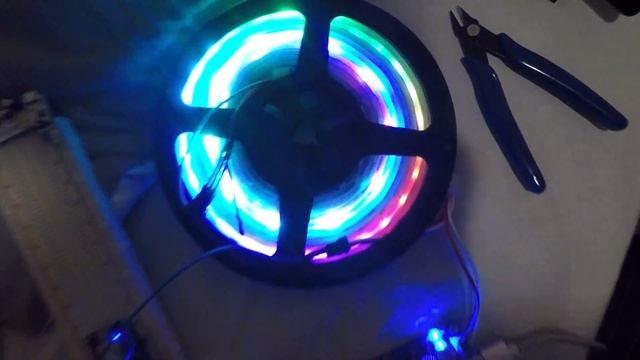 ESP8266 NodeMCU Lua driving 300 LED strip WS2812 смотреть онлайн