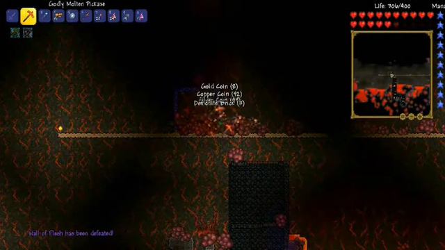 Terraria 6#Boss do inferno,novos minérios e biomas смотреть онлайн