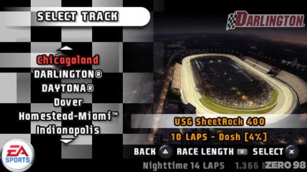 NASCAR PSP - Gameplay on PPSSPP 1.11.3 [No Commentary]