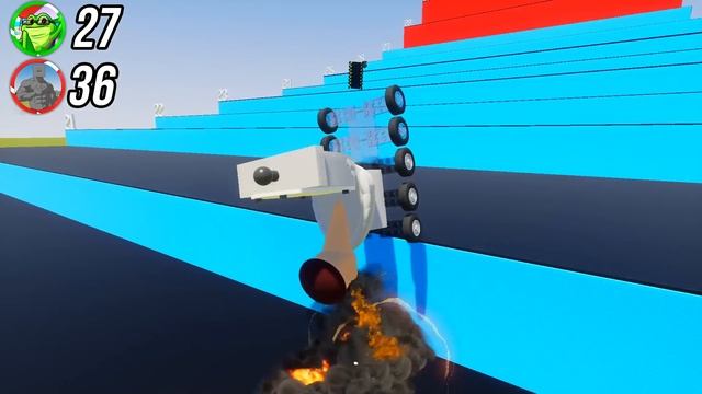 КАК ДАЛЕКО МУТАНТЫ СКИБИДИ ТУАЛЕТЫ И ТВ МЕНЫ СМОГУТ ЗАБРАТЬСЯ ПО СТУПЕНЬКАМ ЛЕСТНИЦЫ В BRICK RIGS