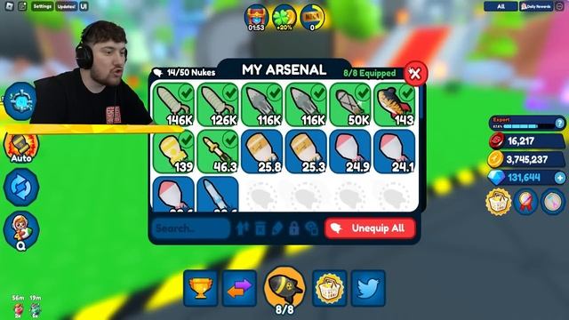Paying To Get 819,986,523 Nukes in Roblox смотреть онлайн