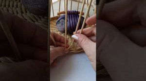 Круглая корзиночка Ч.3.  Плетем стеночки