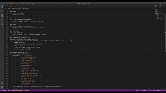 How to make a discord bot with discord.py | Episode 3 | Addrole and Takerole commands смотреть онлайн