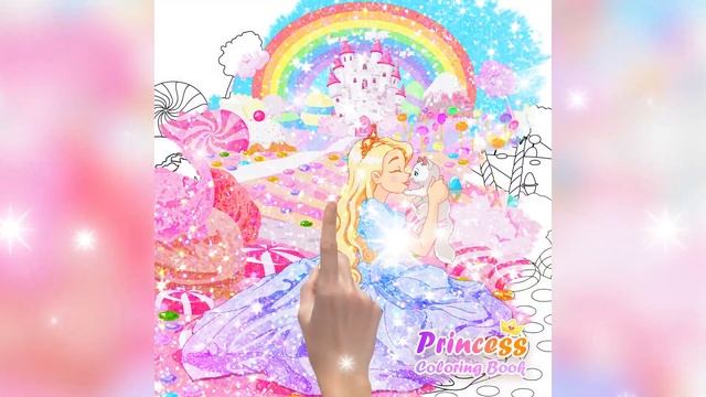 Princess Coloring Book - Special Color by Number смотреть онлайн