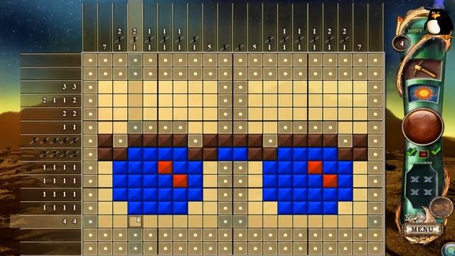 Fantasy Mosaics 10: Time Travel - 20-2 - Sunglasses (Walkthrough) смотреть онлайн