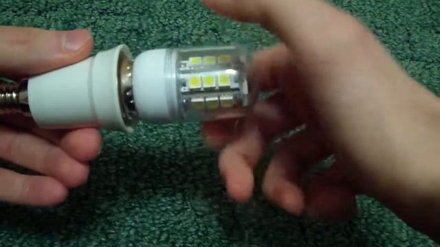 Переходник с Е14 на Е27 (E14 Screw Cap to E27 Socket Base Adapter) tinydeal.com смотреть онлайн