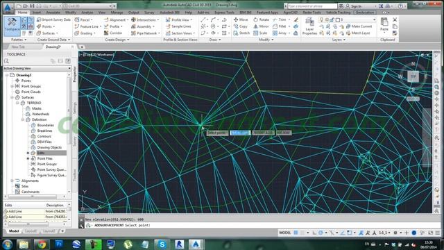 Aula 31 - AutoCAD Civil 3D - Editar os pontos da superfície смотреть онлайн