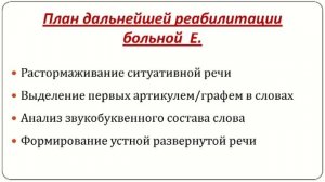 Афферентно-моторная афазия. Практическая часть.