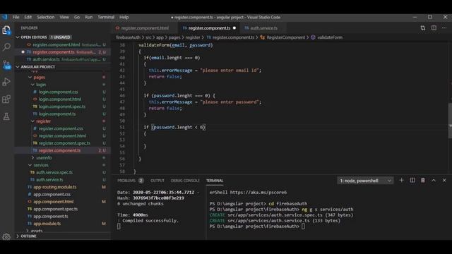 Firebase authentication with angular 9 Part 2 | Firebase angular tutorial смотреть онлайн