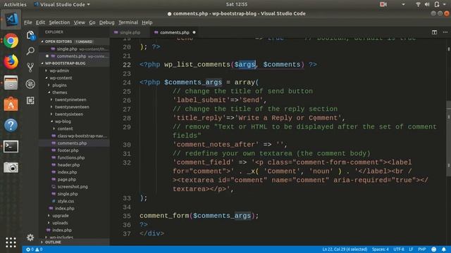 8 - Adding & Customizing Comments Template смотреть онлайн