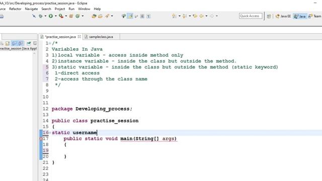 Static variable in Java with example... смотреть онлайн