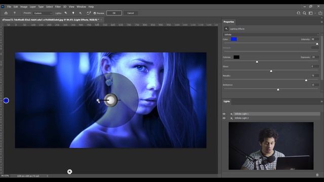 Photoshop Tutorial : Cinematic Color Grading Using Lighting Effects