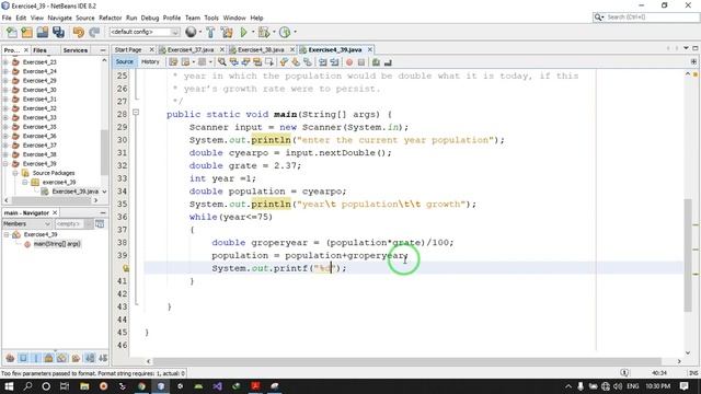 World Population Growth java how program exercise 4.39 смотреть онлайн