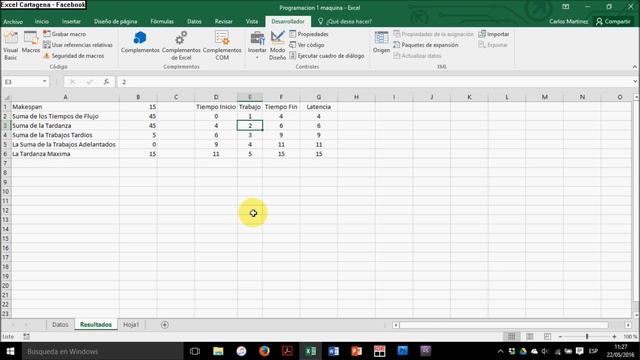 Programación de la Producción en Excel - Parte 1 смотреть онлайн