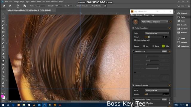 Lazy Nezumi Pro Digital Sumdge Painting Tutorial | Hair tricks | digital painting | Boss Key Tech смотреть онлайн