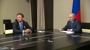 Владимир Путин встретился с главой компании «Газпром» Алексеем Миллером
