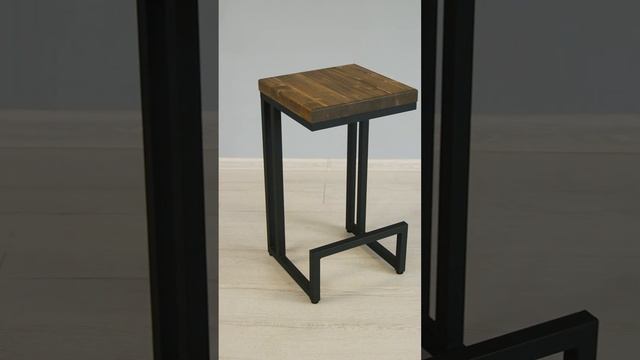 ilwi Полубарный стул для кухни из металла с деревянным сиденьем в стиле лофт смотреть онлайн