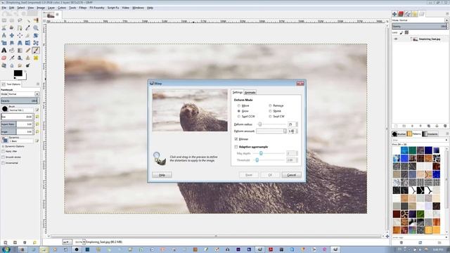 How to Make a Nose Look Bigger in GIMP смотреть онлайн