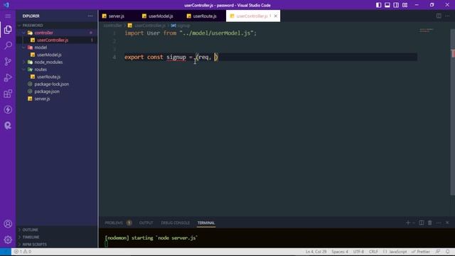 password hashing in node js and mongodb | nodejs api development смотреть онлайн