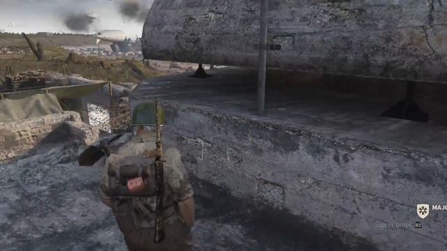 COD WWII - How To Complete Fall 38 Feet Challange In Headquarters! смотреть онлайн