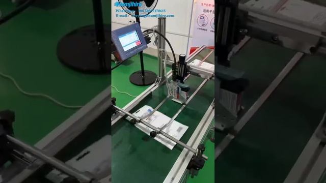 Humjihiro TIJ automatic date number logo bar QR code printing machine online thermal inkjet printer смотреть онлайн