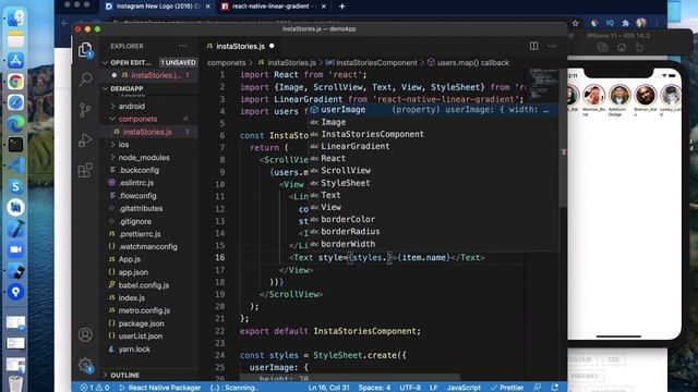 #74 React Native Instagram Stories UI смотреть онлайн