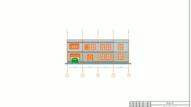 two-story house project.ARCHICAD 23.проект двух этажный дом.АРХИКАД 23 смотреть онлайн