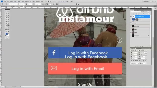 How To Design a Mobile App Signup Screen in Adobe Photoshop смотреть онлайн
