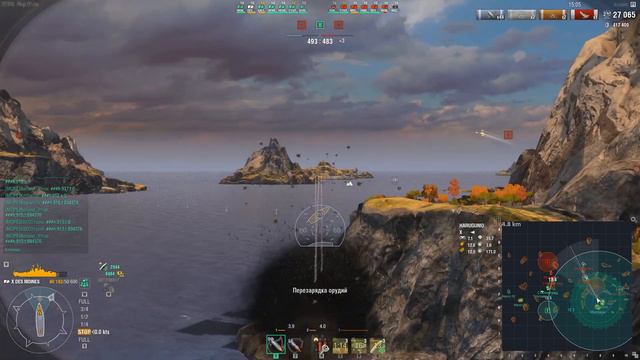 Клановые бои. Клан [МОРЕ] & Клан [LI-GA] World of Warships смотреть онлайн