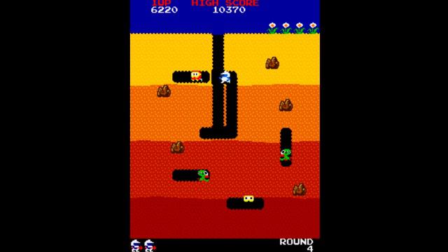 Dig Dug Прохождение (1982) смотреть онлайн