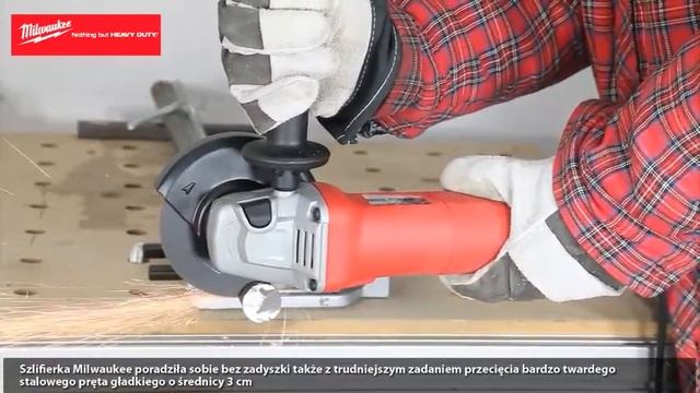 Test szlifierki kątowej Milwaukee AG 10-125 смотреть онлайн