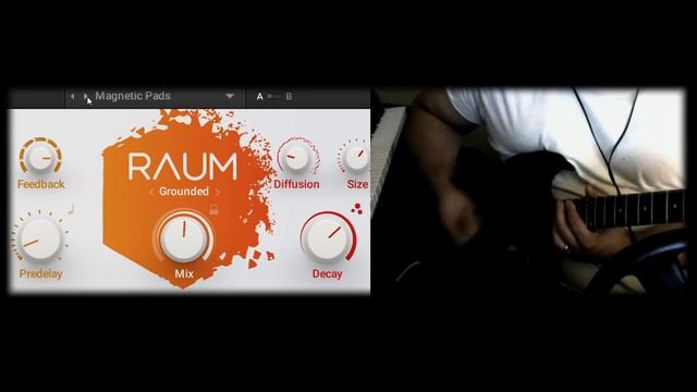 Raum - Reverb VST By Native Instruments - Preset Playthrough (creative Presets) - Guitar Improv