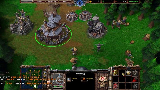 21:9 3440x1440 Warcraft 3 Reforged FIX AMD 1950x 2x INNO3D RTX 2080 Ti ICHILL Black Nvlink Sli