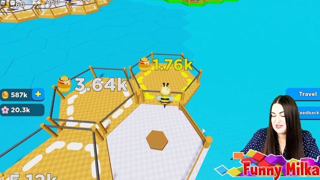 Новая карта ЗИМНЯЯ СКАЗКА в Симуляторе пчелы Bee a Bee! Roblox Winter Wonderland смотреть онлайн