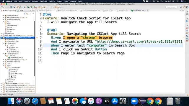 Cucumber with Selenium Basic Project -Part 3 смотреть онлайн