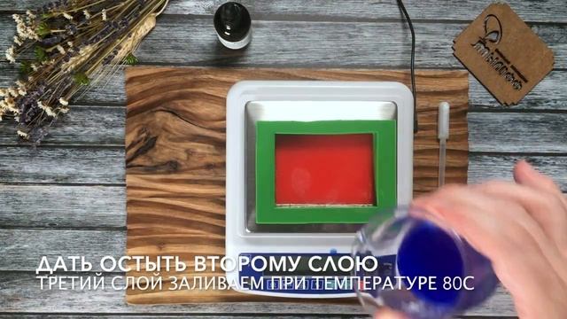 Мыловарение. Рецепт приготовления  полосатого мыла от компании Мылофф.