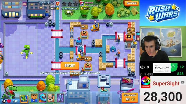 Rush Wars LIVE! Top 50! Leaderboard Pushing! #43! смотреть онлайн