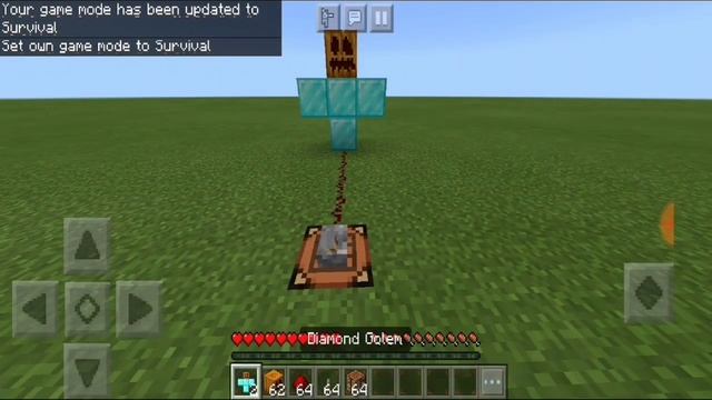 How to summon a diamond golem in minecraft смотреть онлайн