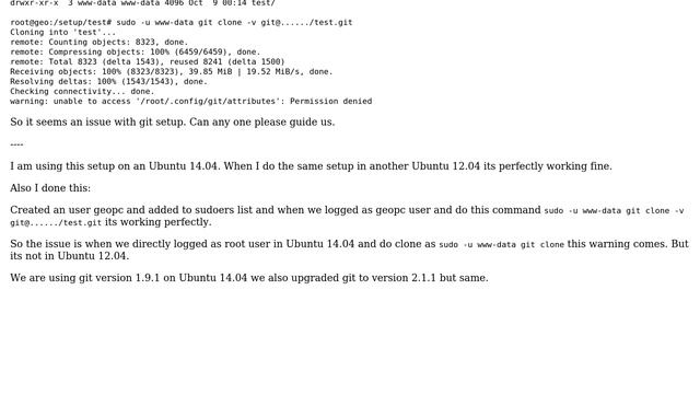Unable to access '/root/.config/git/attributes': Permission ＞ denied" (2 Solutions!!) смотреть онлайн