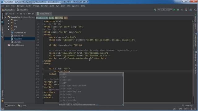 Foundation for Responsive Web Design Tutorial - 2 - Grid System смотреть онлайн