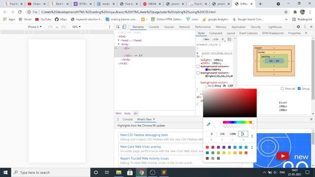 lec 13, continued different methods of color styling using CSS, CSS, Web Development смотреть онлайн